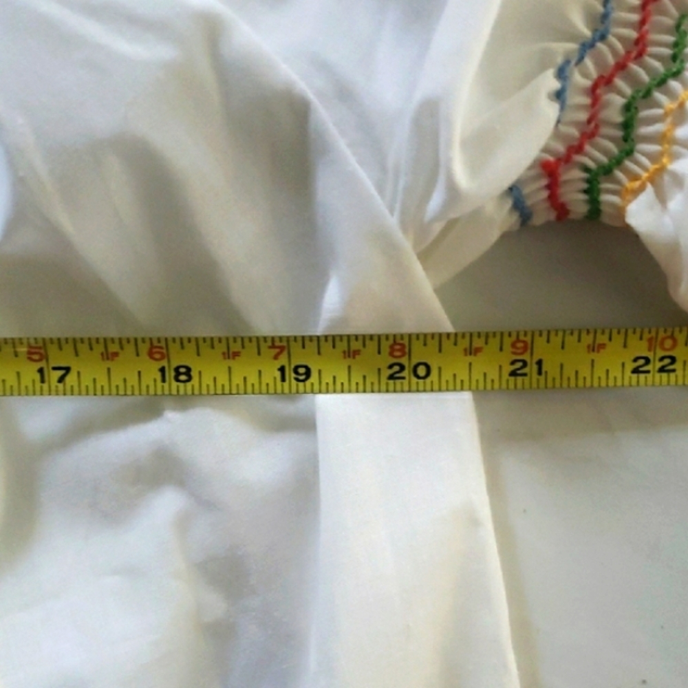 Vintage like new handmade original hungarian embroidered peasant blouse - Picture 12 of 13